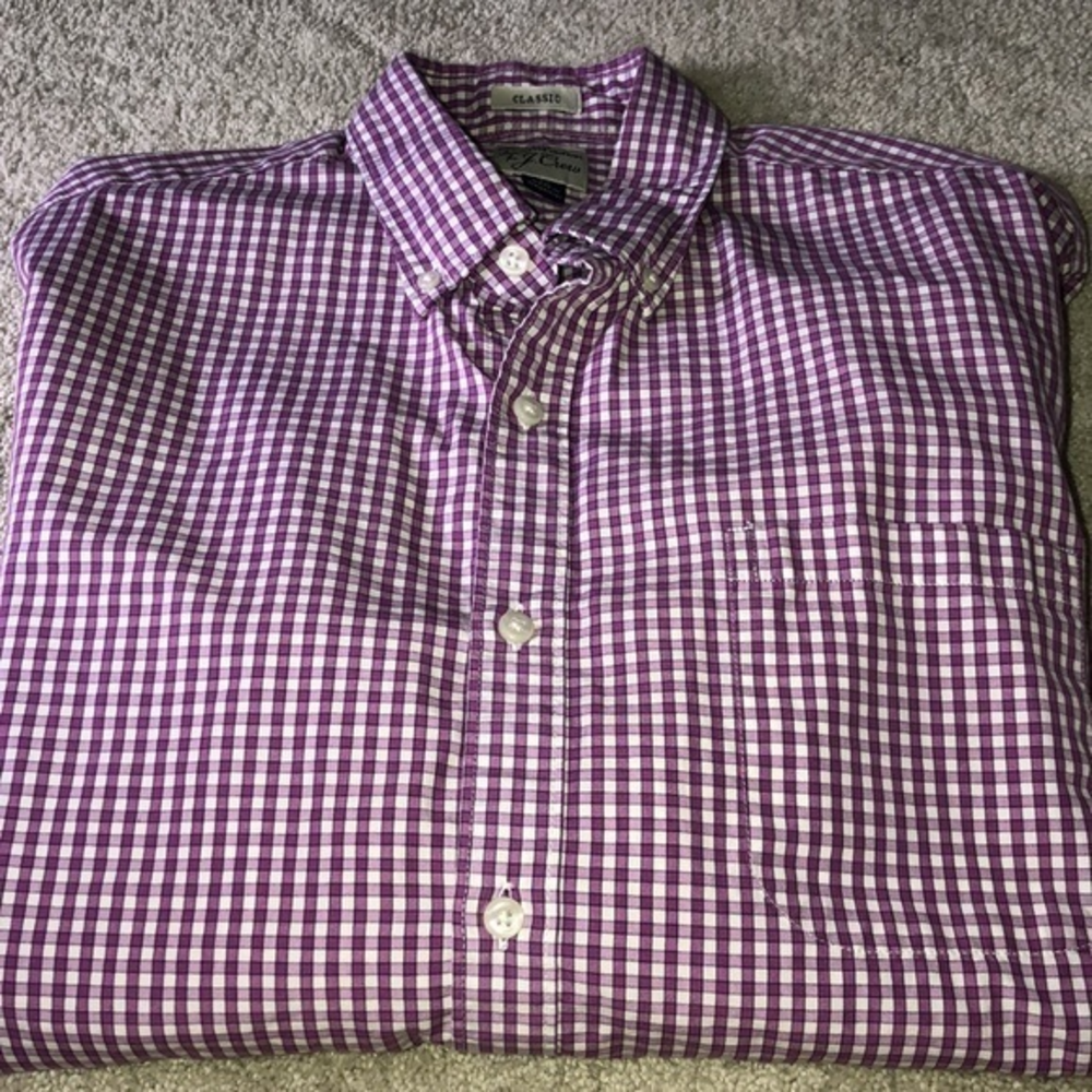 J. Crew Classic Plaid Button Down Shirt Men’s‎ Medium